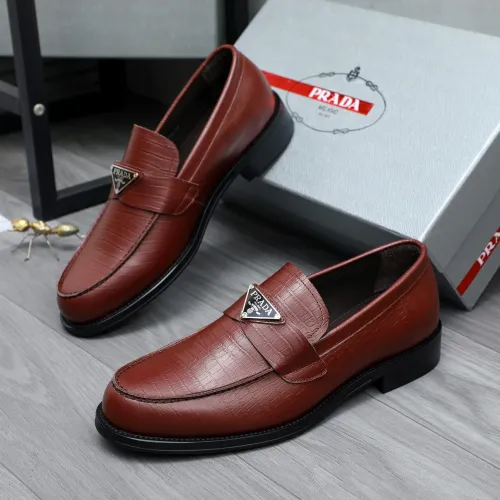 Cheap Prada Leather Shoes For Men #1454621, $$88.00 USD On Prada Leather Shoes