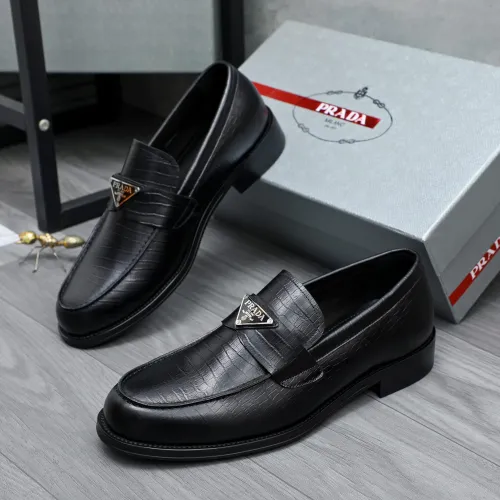 Cheap Prada Leather Shoes For Men #1454622, $$88.00 USD On Prada Leather Shoes