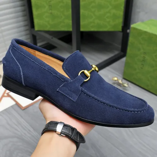 Replica Gucci Oxfords Shoes For Men #1454672 $82.00 USD for Wholesale
