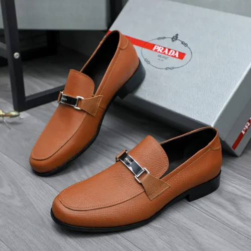 Cheap Prada Leather Shoes For Men #1454709, $$96.00 USD On Prada Leather Shoes