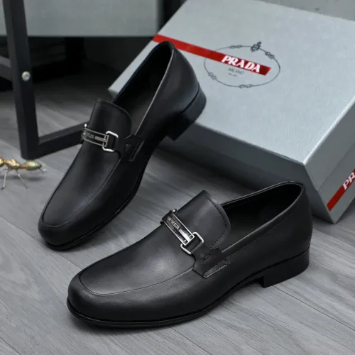 Cheap Prada Leather Shoes For Men #1454711, $$96.00 USD On Prada Leather Shoes