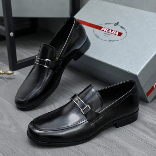 Cheap Prada Leather Shoes For Men #1454713, $$96.00 USD On Prada Leather Shoes