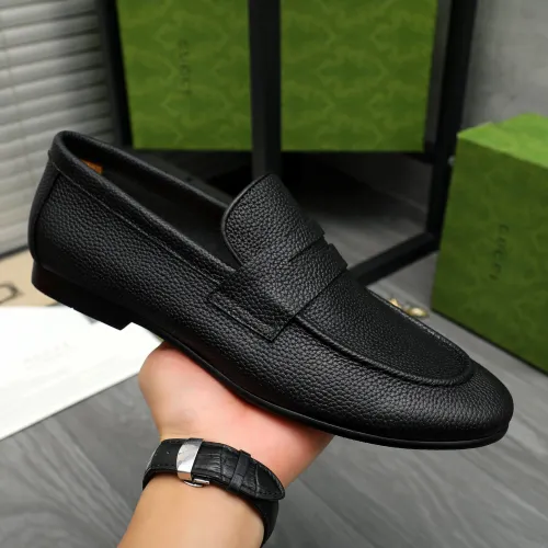 Replica Gucci Oxfords Shoes For Men #1454722 $92.00 USD for Wholesale