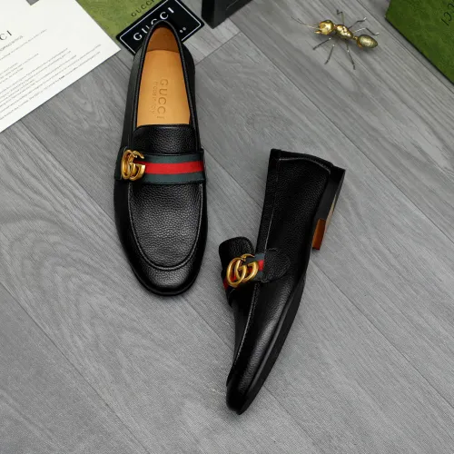 Replica Gucci Oxfords Shoes For Men #1454724 $92.00 USD for Wholesale