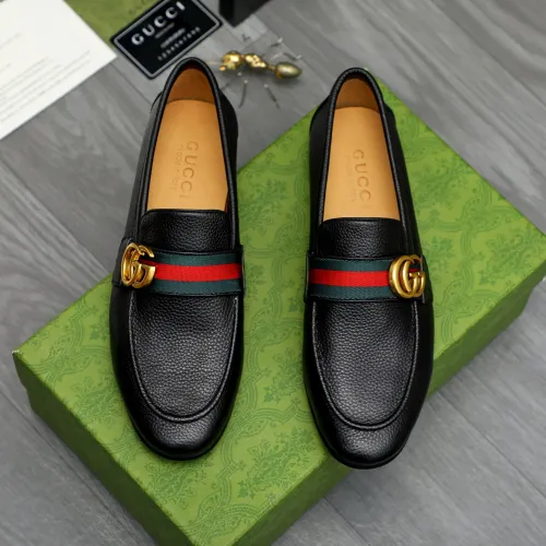 Replica Gucci Oxfords Shoes For Men #1454724 $92.00 USD for Wholesale