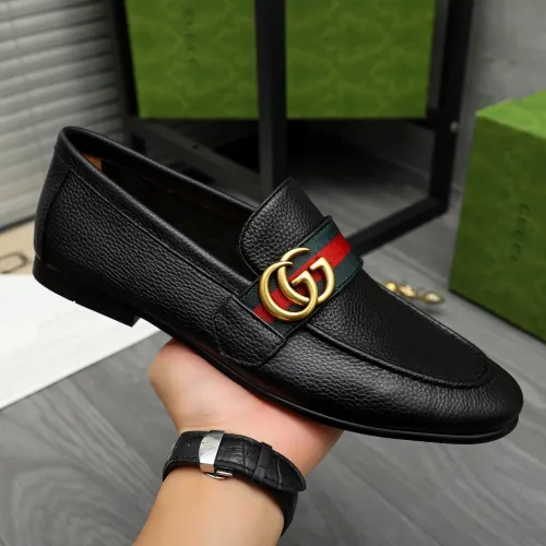 Replica Gucci Oxfords Shoes For Men #1454724 $92.00 USD for Wholesale