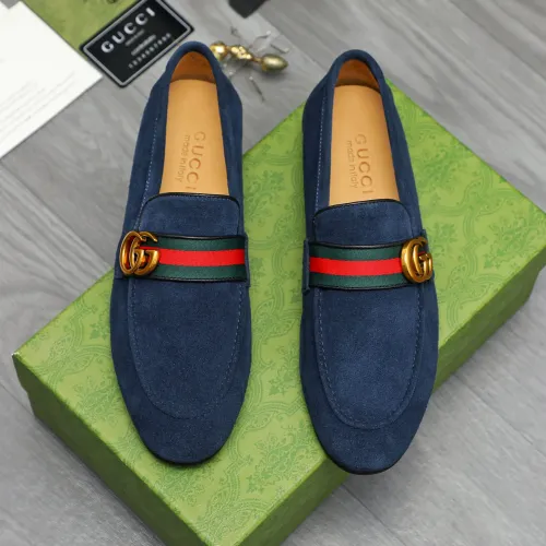 Replica Gucci Oxfords Shoes For Men #1454725 $92.00 USD for Wholesale