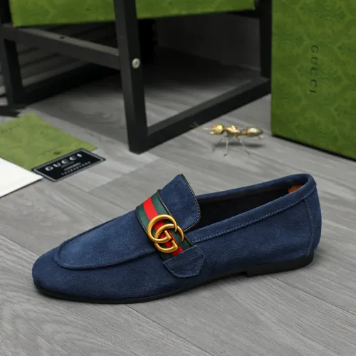 Replica Gucci Oxfords Shoes For Men #1454725 $92.00 USD for Wholesale