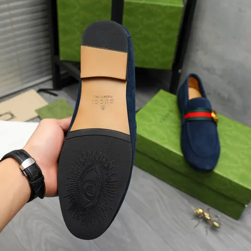 Replica Gucci Oxfords Shoes For Men #1454725 $92.00 USD for Wholesale