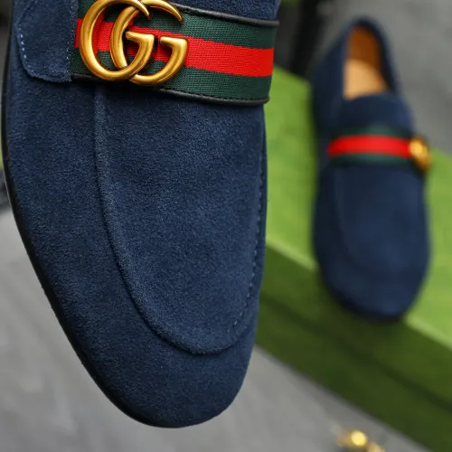 Replica Gucci Oxfords Shoes For Men #1454725 $92.00 USD for Wholesale