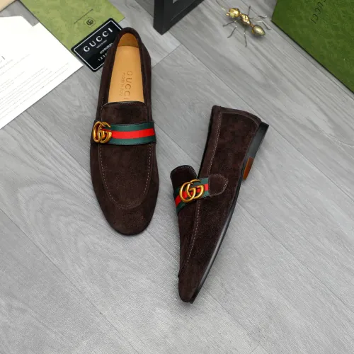 Replica Gucci Oxfords Shoes For Men #1454726 $92.00 USD for Wholesale
