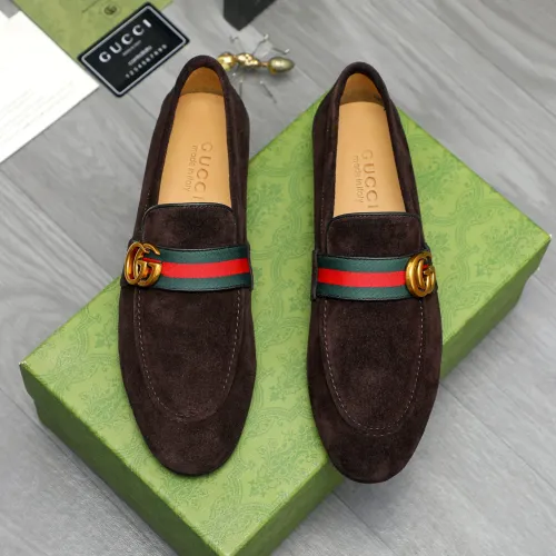 Replica Gucci Oxfords Shoes For Men #1454726 $92.00 USD for Wholesale