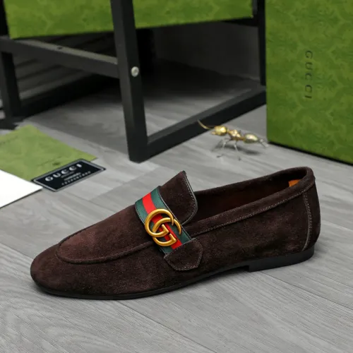 Replica Gucci Oxfords Shoes For Men #1454726 $92.00 USD for Wholesale