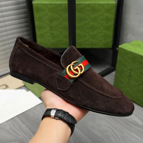 Replica Gucci Oxfords Shoes For Men #1454726 $92.00 USD for Wholesale