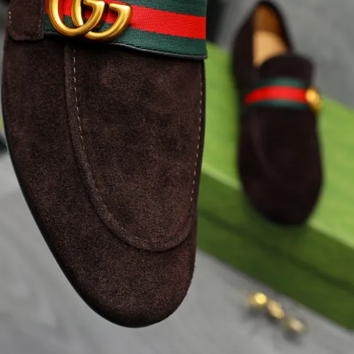 Replica Gucci Oxfords Shoes For Men #1454726 $92.00 USD for Wholesale