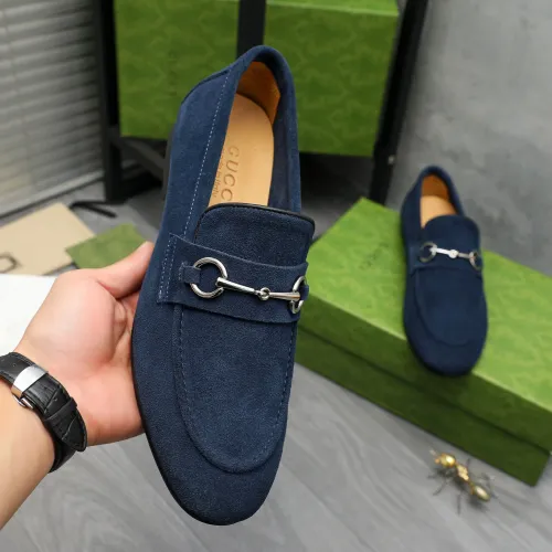 Replica Gucci Oxfords Shoes For Men #1454728 $92.00 USD for Wholesale