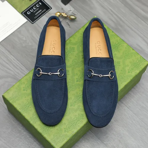 Replica Gucci Oxfords Shoes For Men #1454728 $92.00 USD for Wholesale