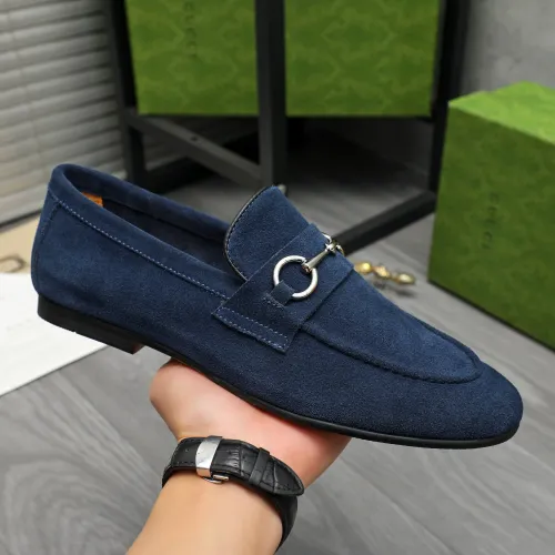 Replica Gucci Oxfords Shoes For Men #1454728 $92.00 USD for Wholesale