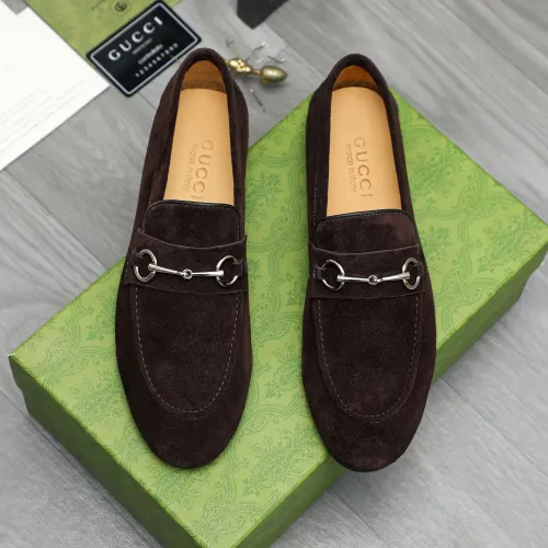Replica Gucci Oxfords Shoes For Men #1454729 $92.00 USD for Wholesale