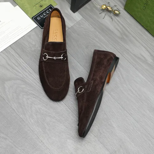 Replica Gucci Oxfords Shoes For Men #1454729 $92.00 USD for Wholesale