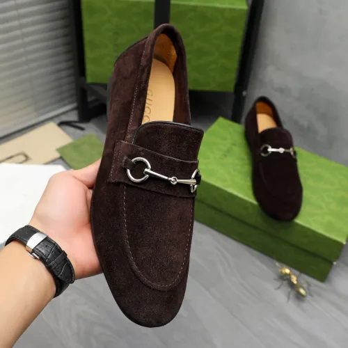 Replica Gucci Oxfords Shoes For Men #1454729 $92.00 USD for Wholesale