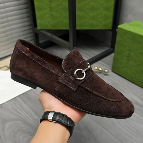 Replica Gucci Oxfords Shoes For Men #1454729 $92.00 USD for Wholesale