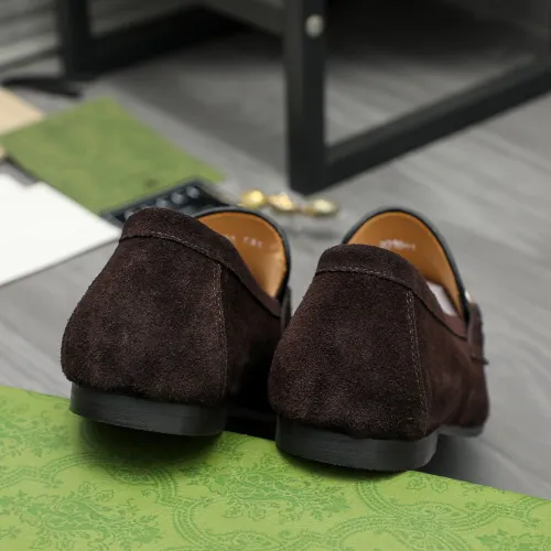 Replica Gucci Oxfords Shoes For Men #1454729 $92.00 USD for Wholesale