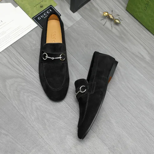 Replica Gucci Oxfords Shoes For Men #1454730 $92.00 USD for Wholesale
