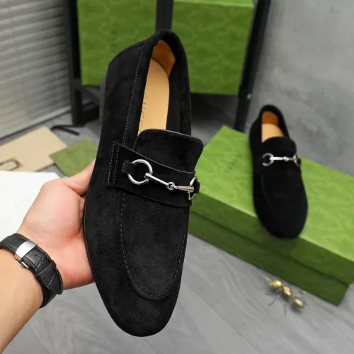 Replica Gucci Oxfords Shoes For Men #1454730 $92.00 USD for Wholesale