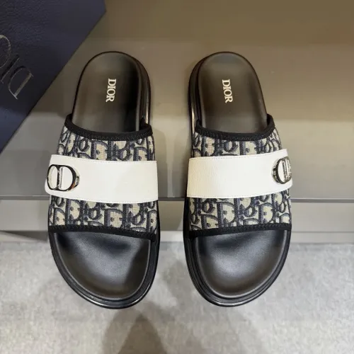 Replica Christian Dior Slippers For Men #1454998 $52.00 USD for Wholesale