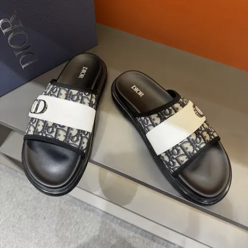 Replica Christian Dior Slippers For Men #1454998 $52.00 USD for Wholesale