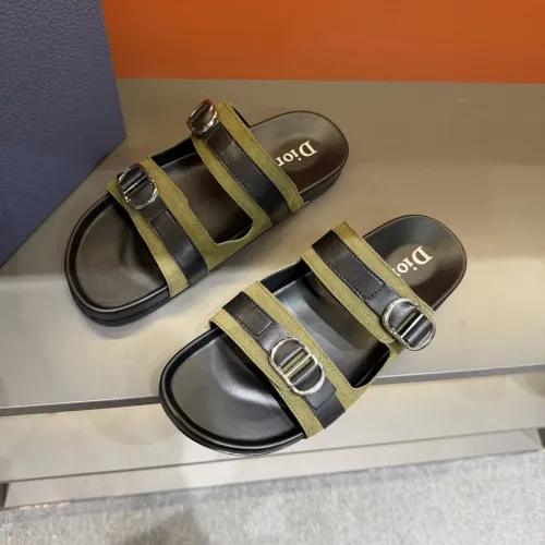 Replica Christian Dior Slippers For Men #1455000 $60.00 USD for Wholesale