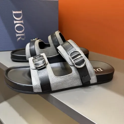 Replica Christian Dior Slippers For Men #1455001 $60.00 USD for Wholesale