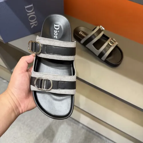 Replica Christian Dior Slippers For Men #1455001 $60.00 USD for Wholesale