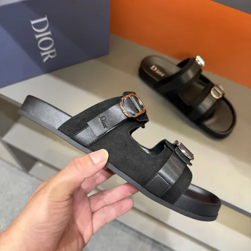 Replica Christian Dior Slippers For Men #1455002 $60.00 USD for Wholesale