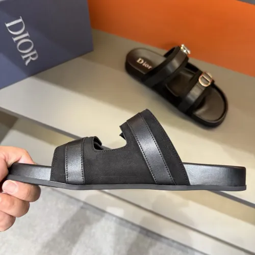 Replica Christian Dior Slippers For Men #1455002 $60.00 USD for Wholesale