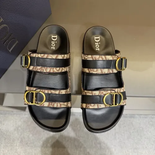 Replica Christian Dior Slippers For Men #1455003 $60.00 USD for Wholesale