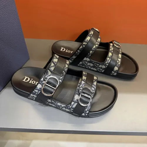 Replica Christian Dior Slippers For Men #1455004 $60.00 USD for Wholesale