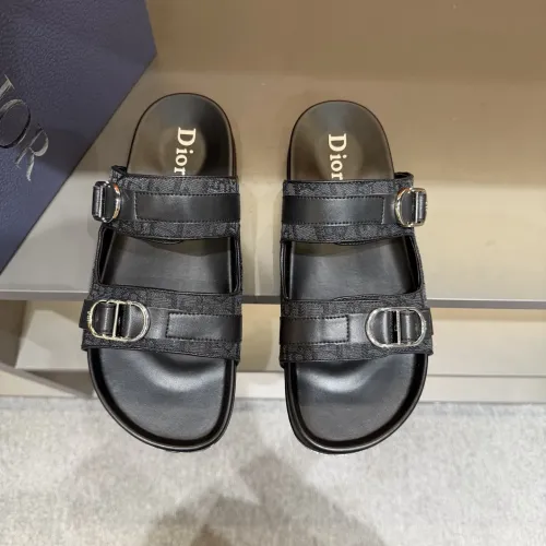 Replica Christian Dior Slippers For Men #1455005 $60.00 USD for Wholesale