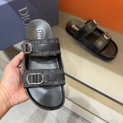 Replica Christian Dior Slippers For Men #1455005 $60.00 USD for Wholesale