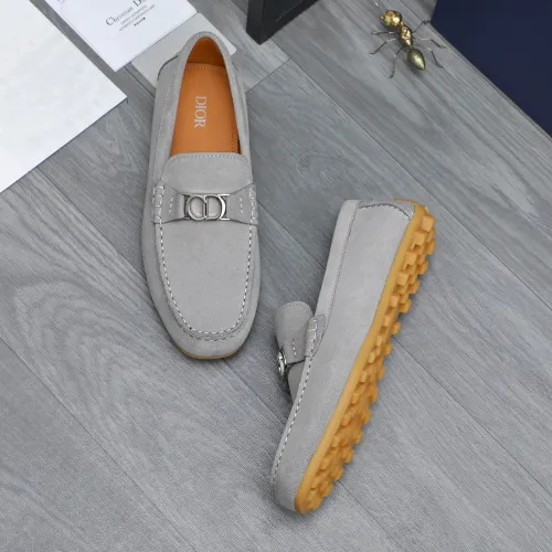 Replica Christian Dior Leather Shoes For Men #1455018 $98.00 USD for Wholesale