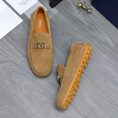 Replica Christian Dior Leather Shoes For Men #1455019 $98.00 USD for Wholesale