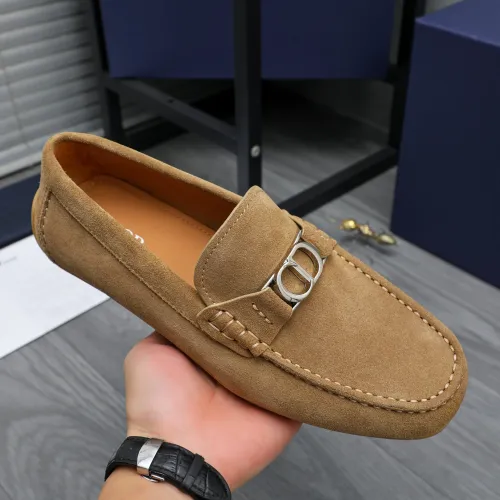 Replica Christian Dior Leather Shoes For Men #1455019 $98.00 USD for Wholesale