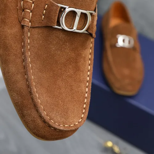 Replica Christian Dior Leather Shoes For Men #1455020 $98.00 USD for Wholesale