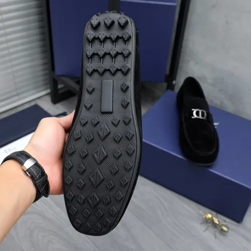 Replica Christian Dior Leather Shoes For Men #1455022 $98.00 USD for Wholesale