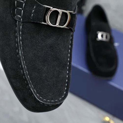 Replica Christian Dior Leather Shoes For Men #1455022 $98.00 USD for Wholesale