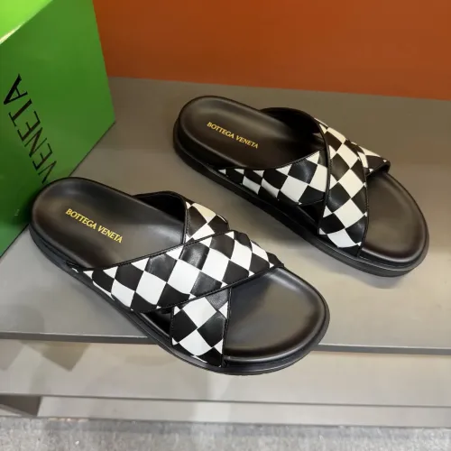 Replica Bottega Veneta BV Slippers For Men #1455190 $56.00 USD for Wholesale