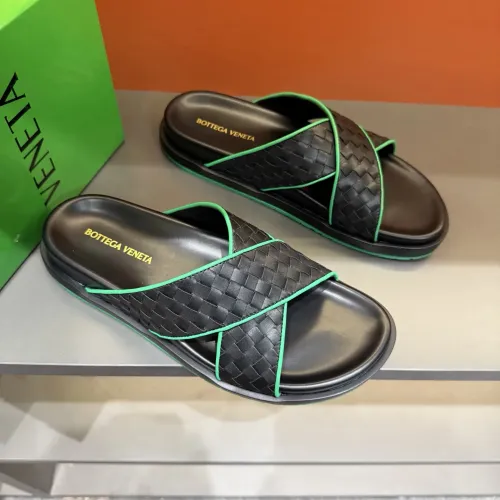 Replica Bottega Veneta BV Slippers For Men #1455197 $56.00 USD for Wholesale