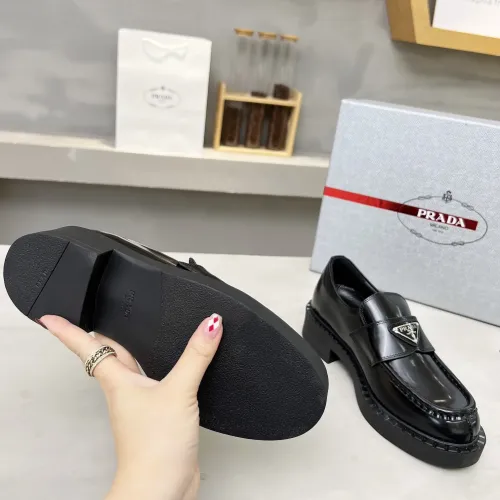 Replica Prada Leather Shoes For Men #1455234 $98.00 USD for Wholesale