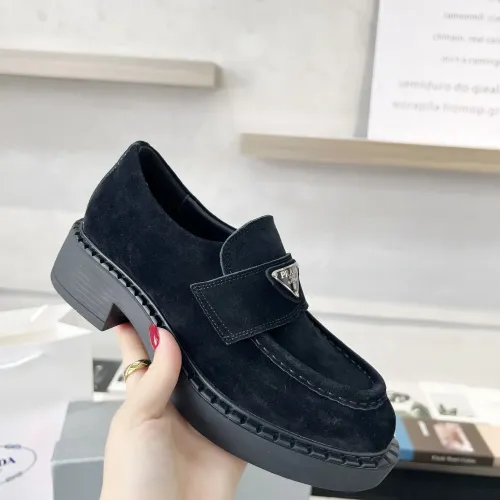 Replica Prada Leather Shoes For Men #1455236 $98.00 USD for Wholesale